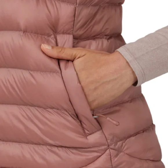 NWT Lightweight Polyfill Packable Puffer Vest Dusty Mauve Large - Picture 7 of 12